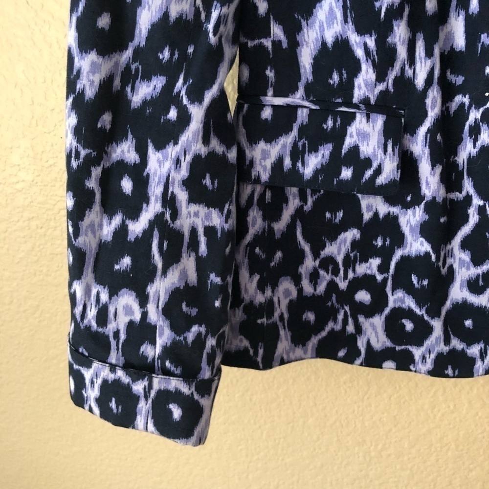 Lafayette 148 purple animal print blazer - Picture 4 of 5